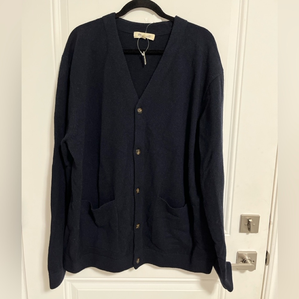 NWT - Madewell Men’s 100% Merino Wool Cardigan - Size XXL